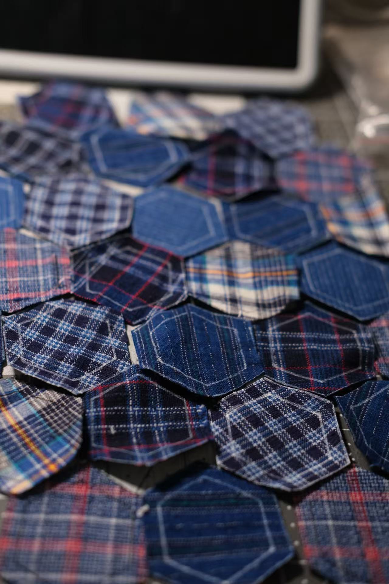 Qi Mei | Hand-Quilted Patchwork Pouch