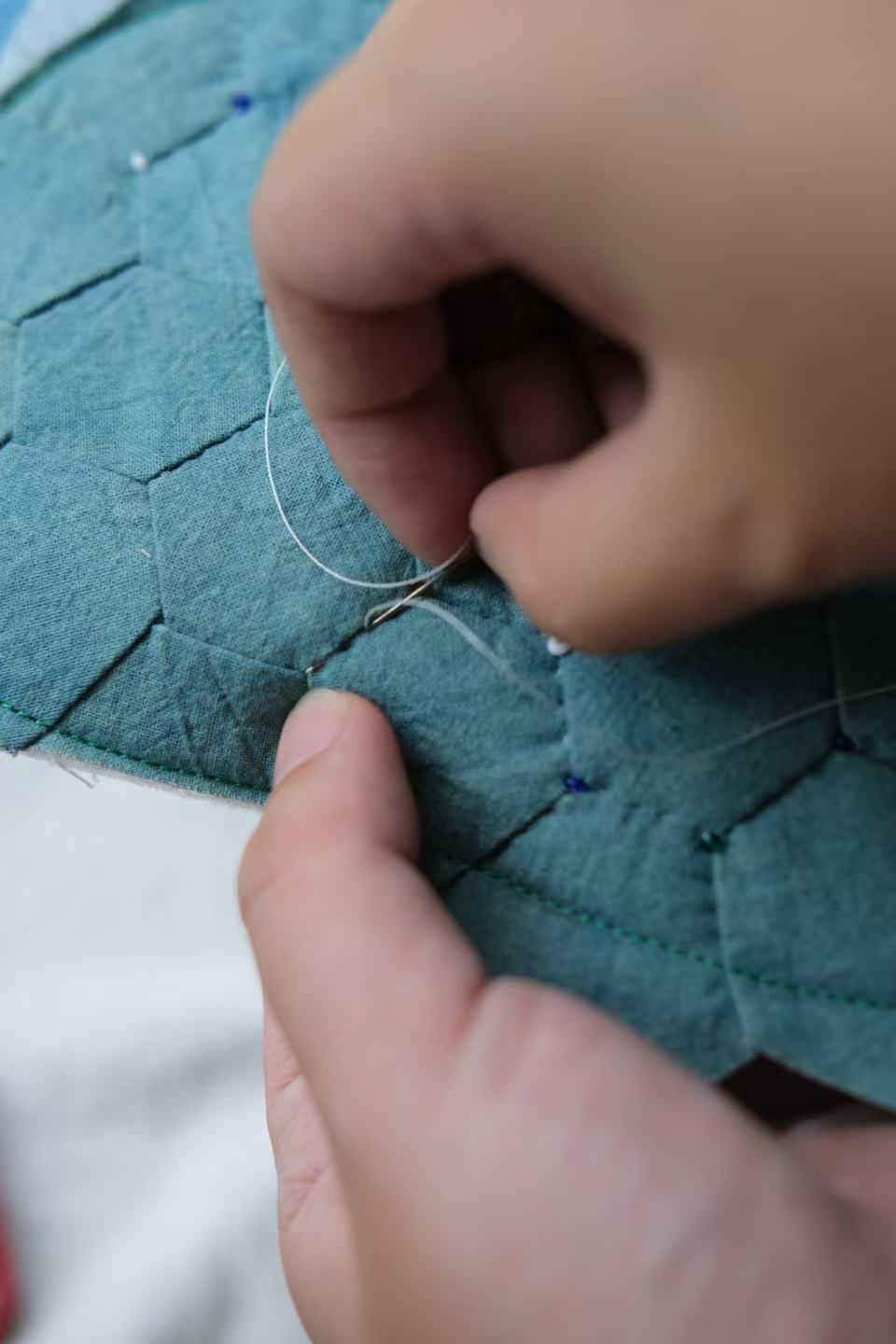 Qi Mei | Hand-Quilted Patchwork Pouch