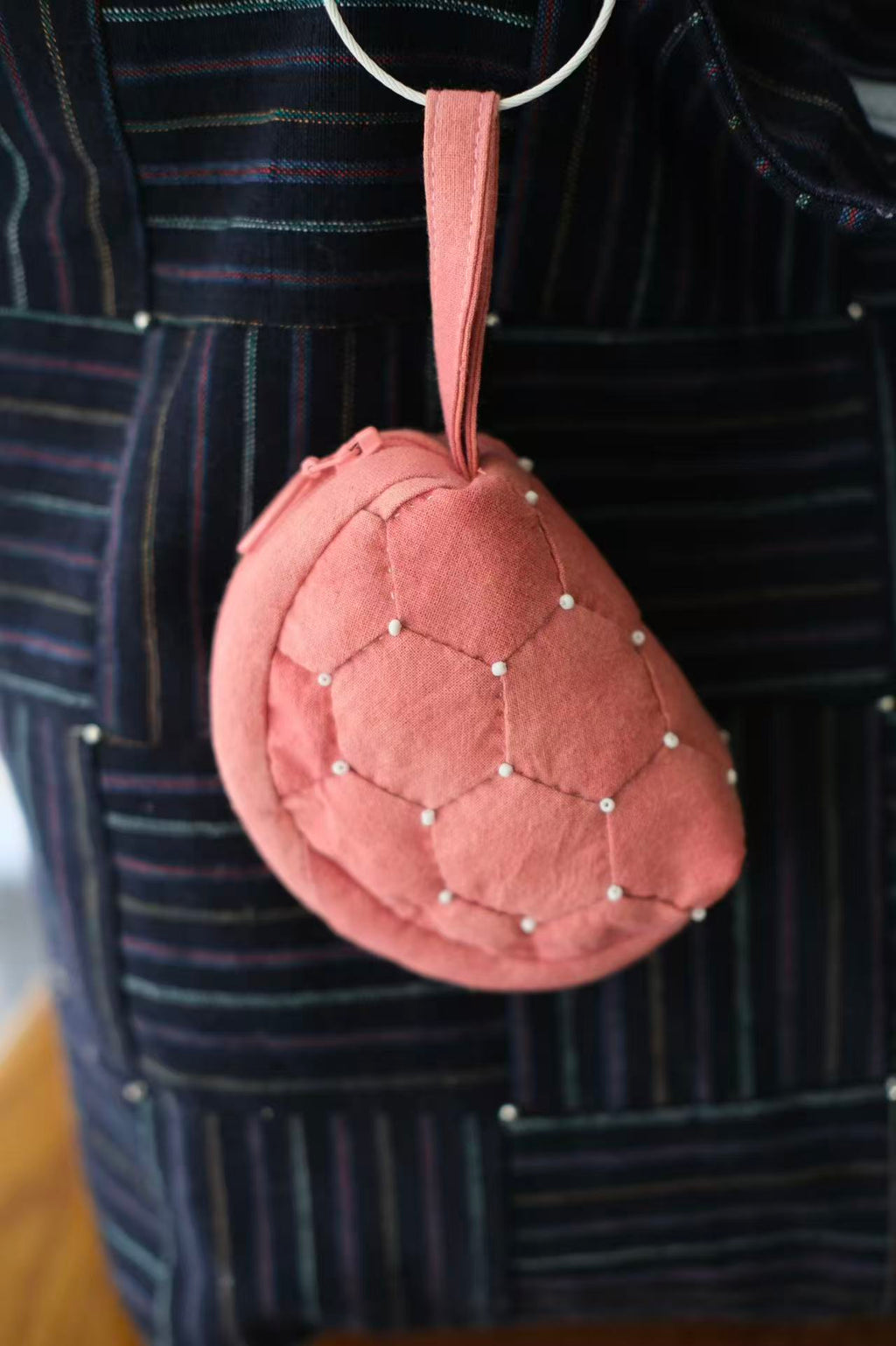 Qi Mei | Hand-Quilted Patchwork Pouch