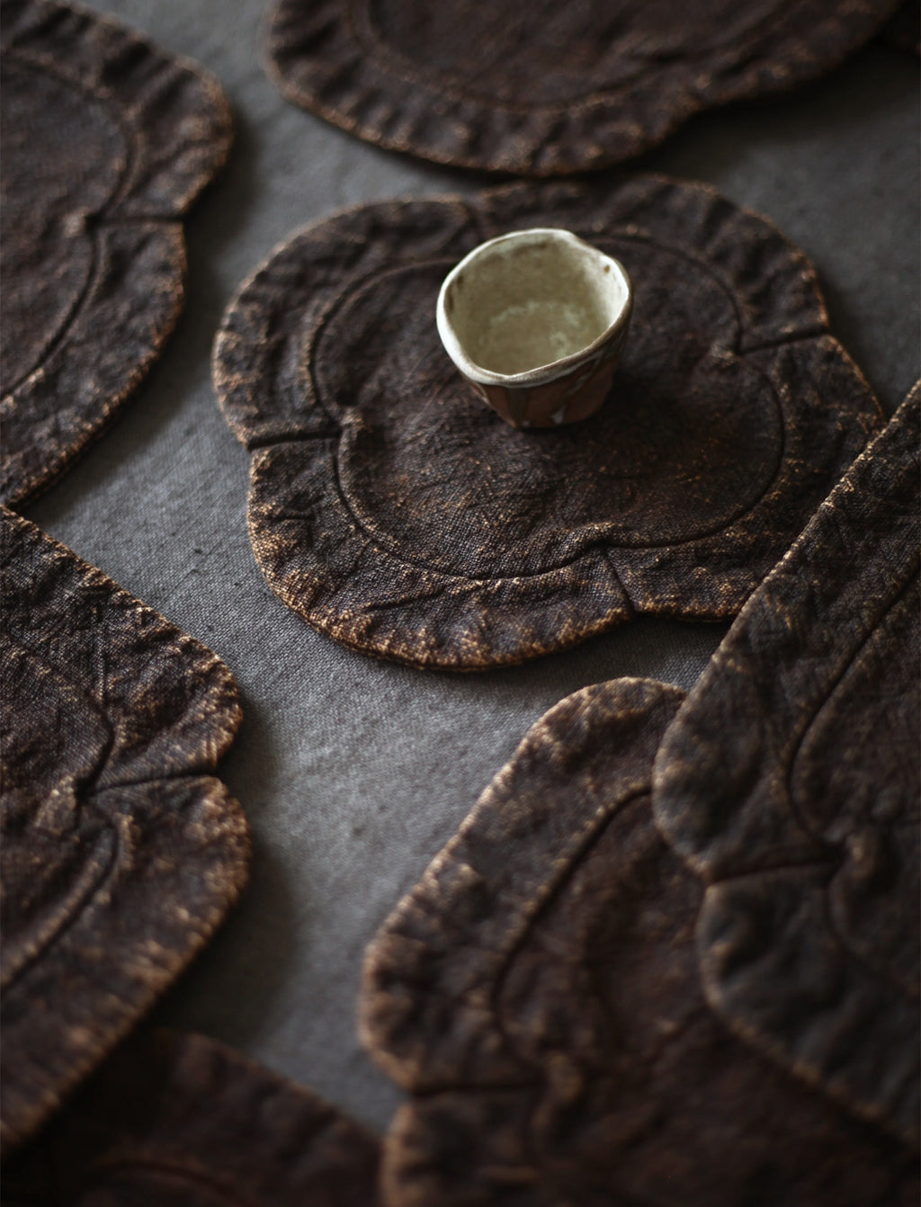 Wen Zi | Natural Persimmon Dyed Coasters