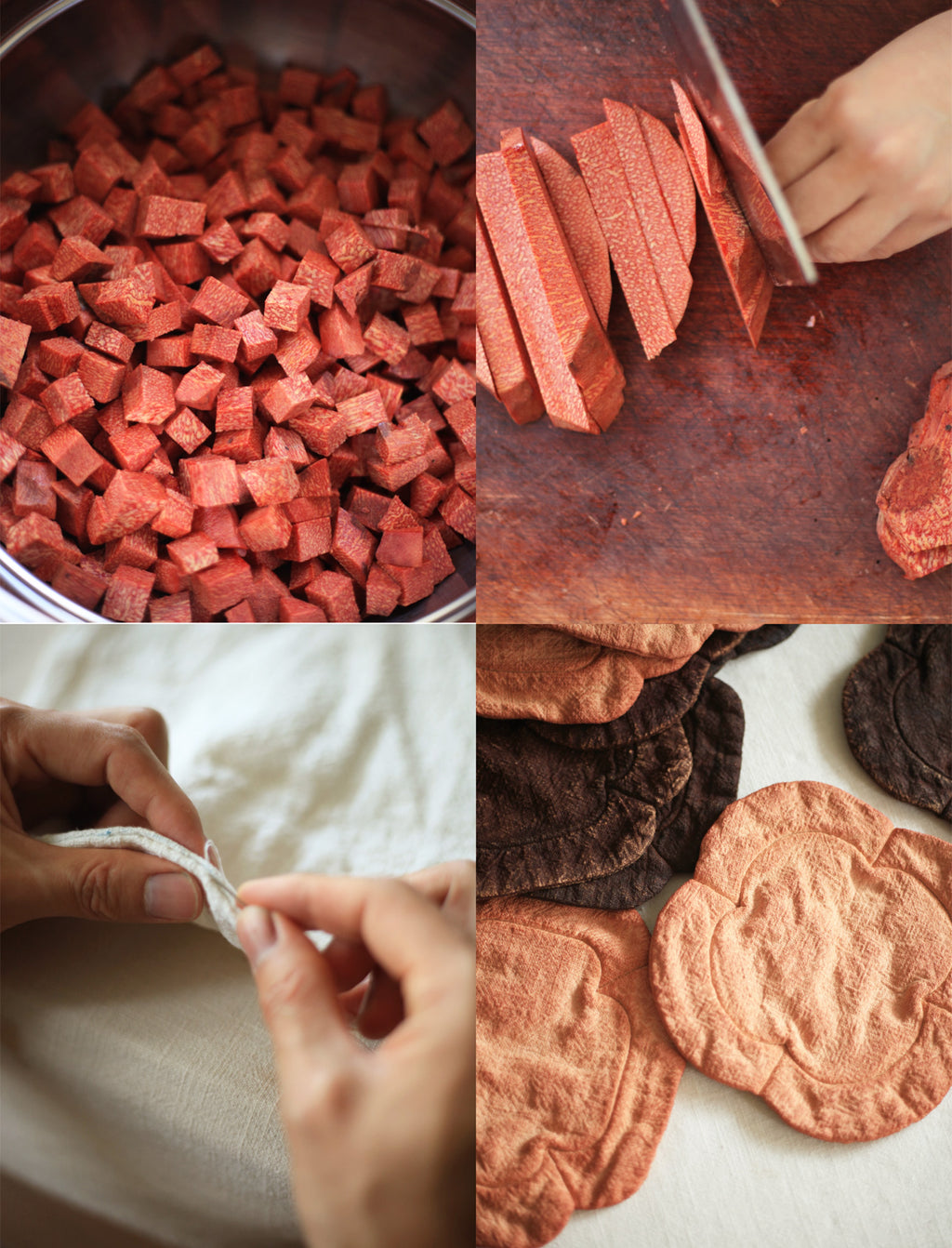 Wen Zi | Natural Persimmon Dyed Placemats