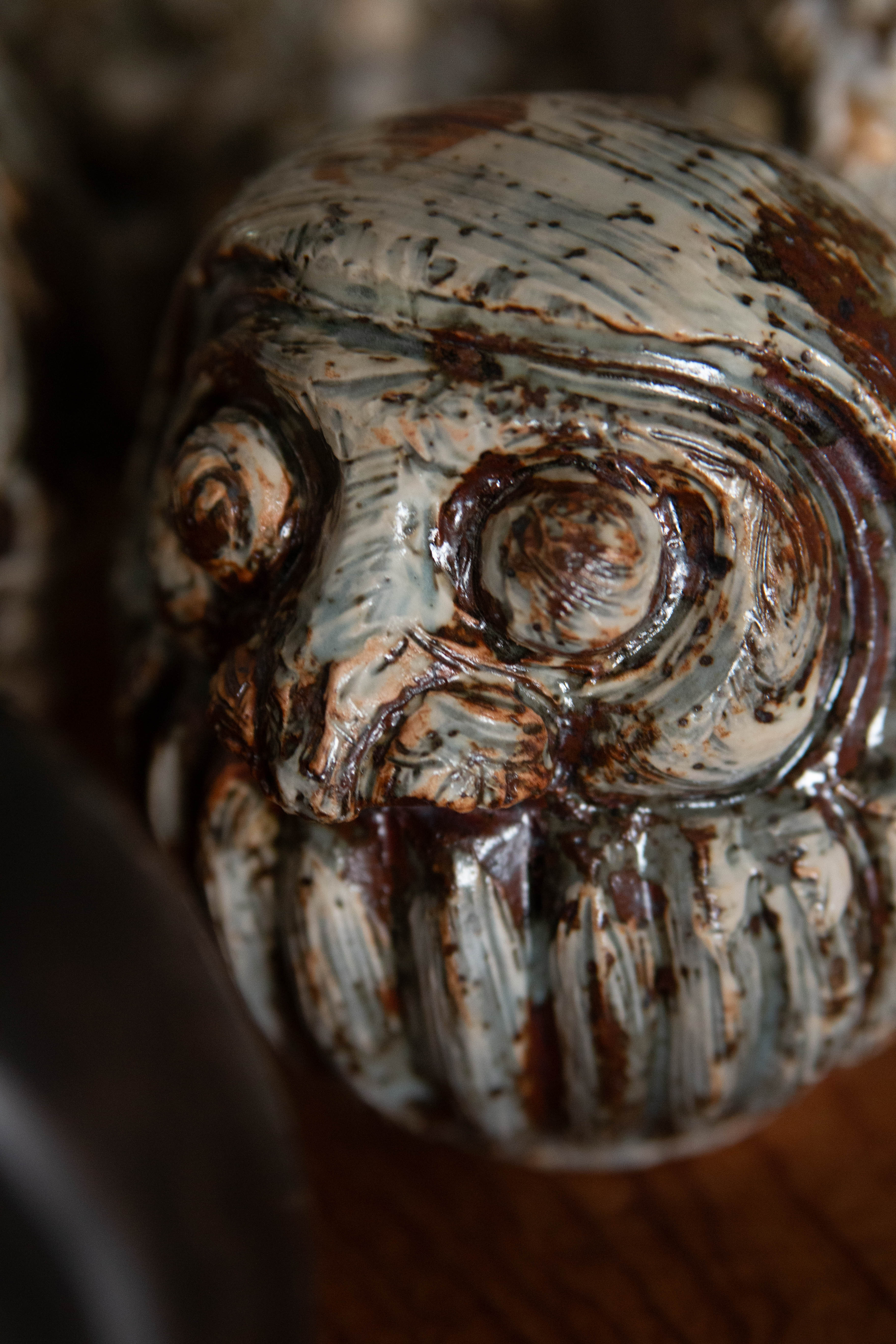 Anayama Daisuke | Brush Stroke Ko-Daruma  刷毛目ノ達磨