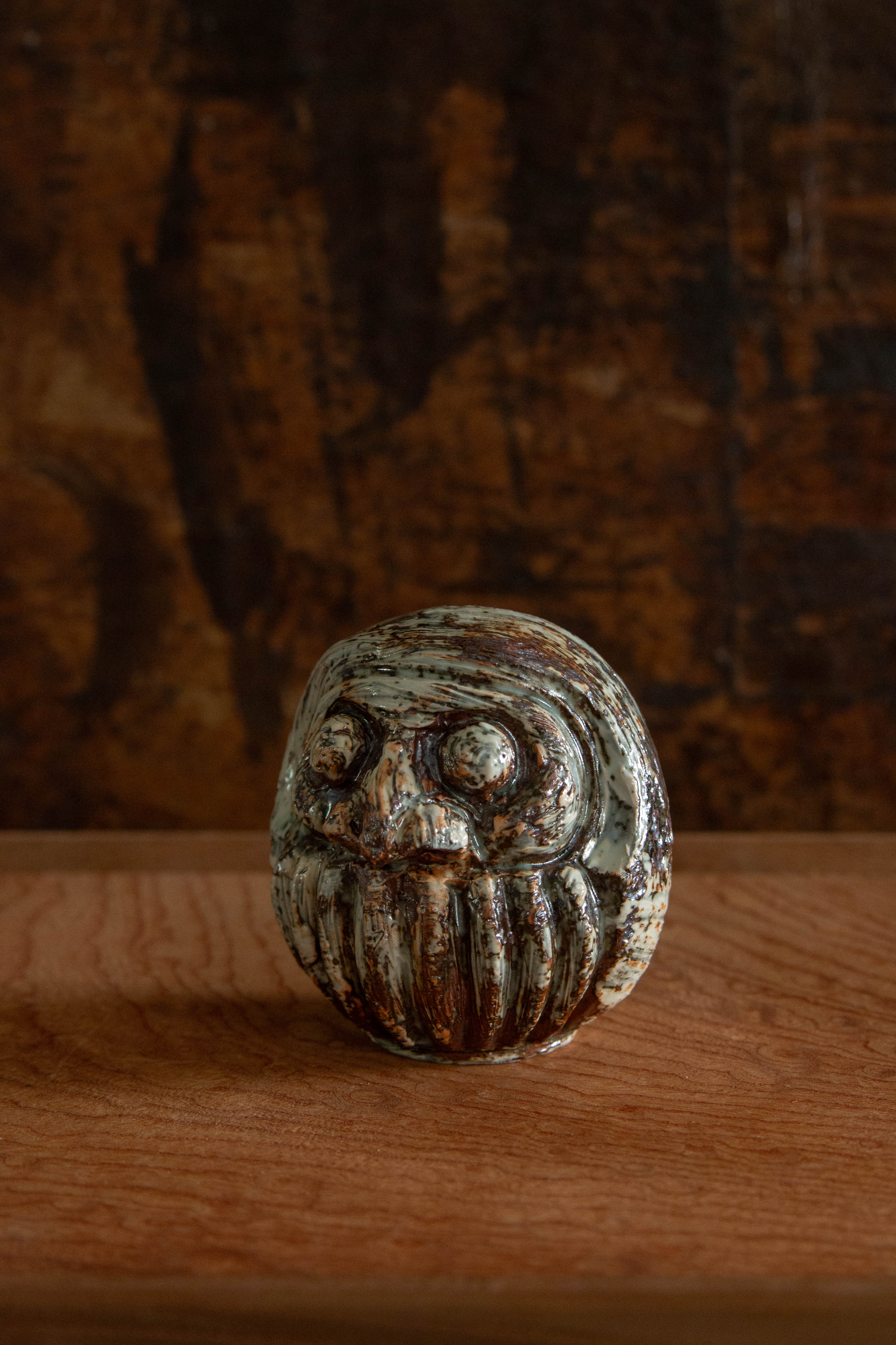 Anayama Daisuke | Brush Stroke Ko-Daruma  刷毛目ノ達磨