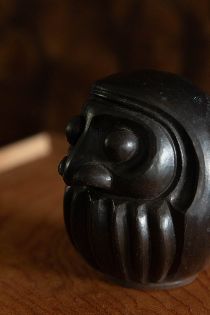 Anayama Daisuke | Black Pottery Ko-Daruma 黒陶ノ達磨
