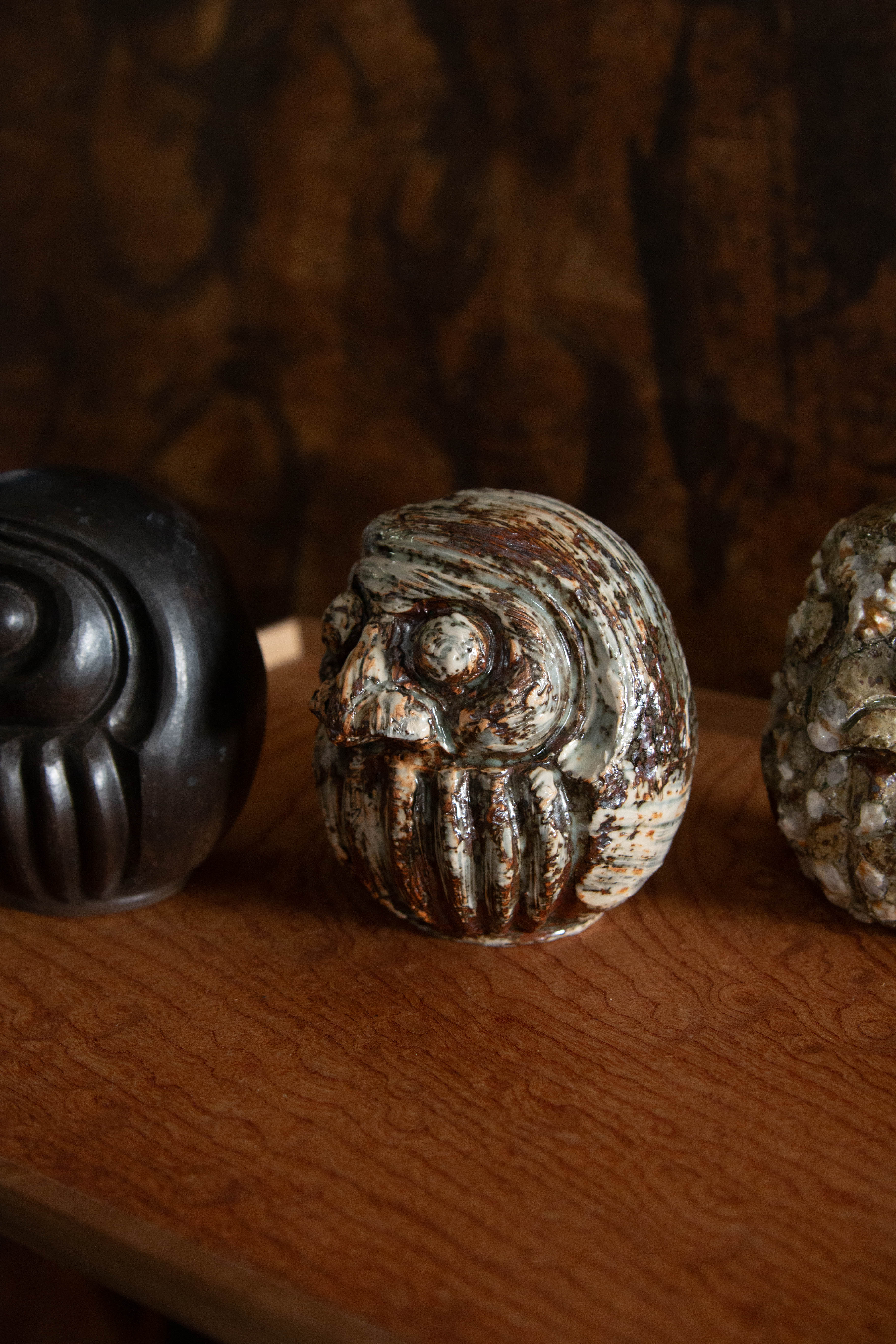 Anayama Daisuke | Brush Stroke Ko-Daruma  刷毛目ノ達磨