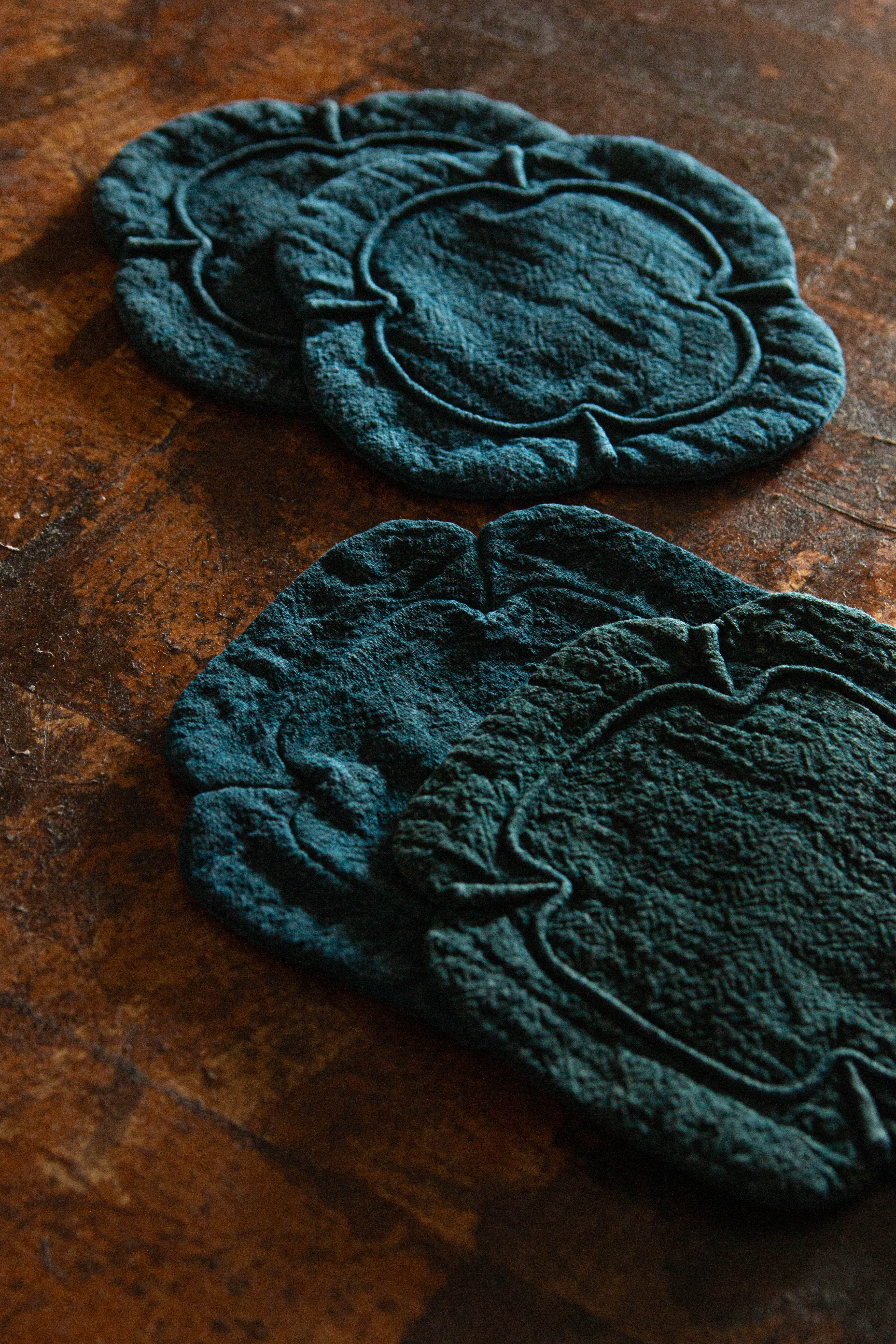 Wen Zi | Cloud Natural Indigo Dyed Coasters