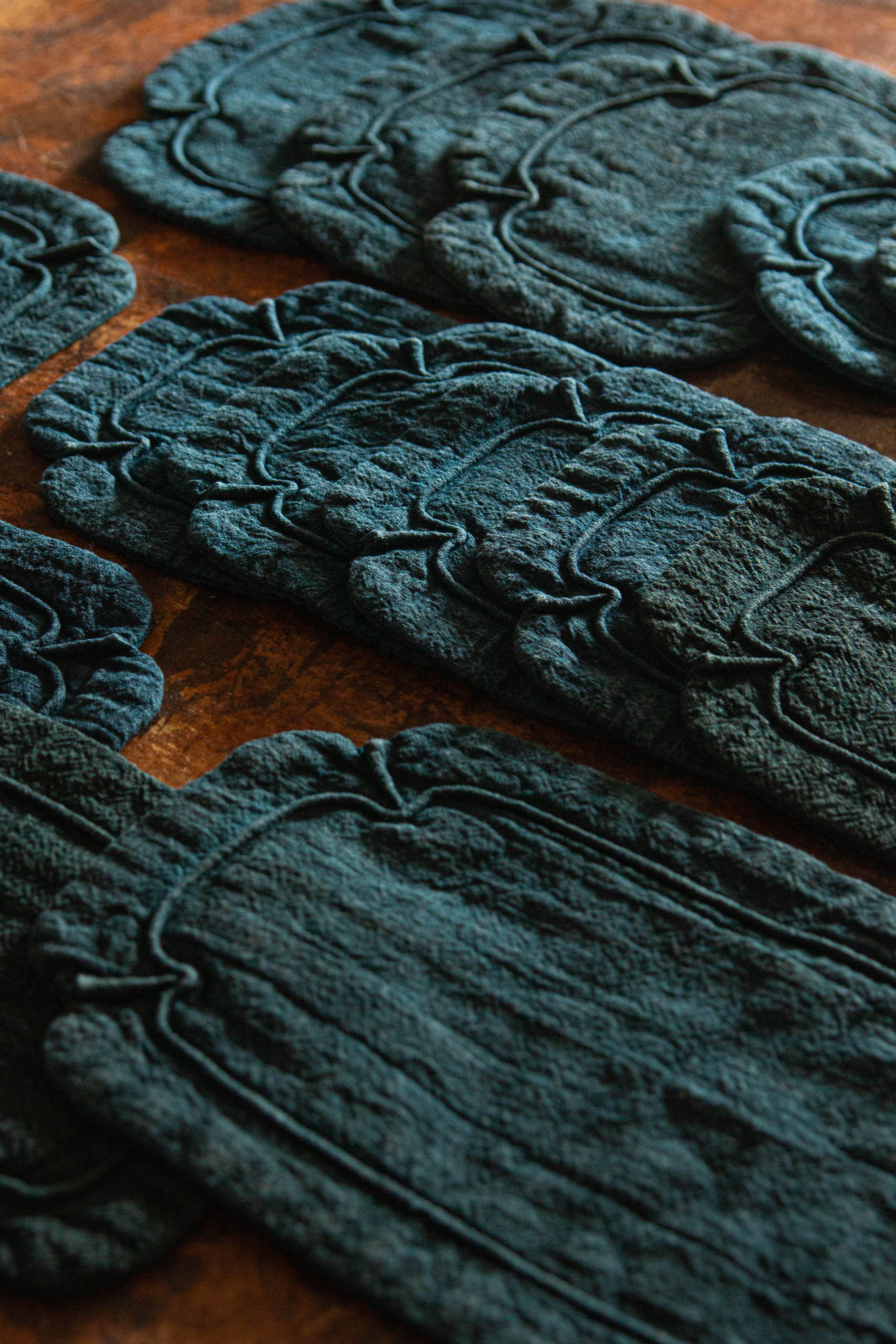 Wen Zi | Cloud Natural Indigo Dyed Placemats
