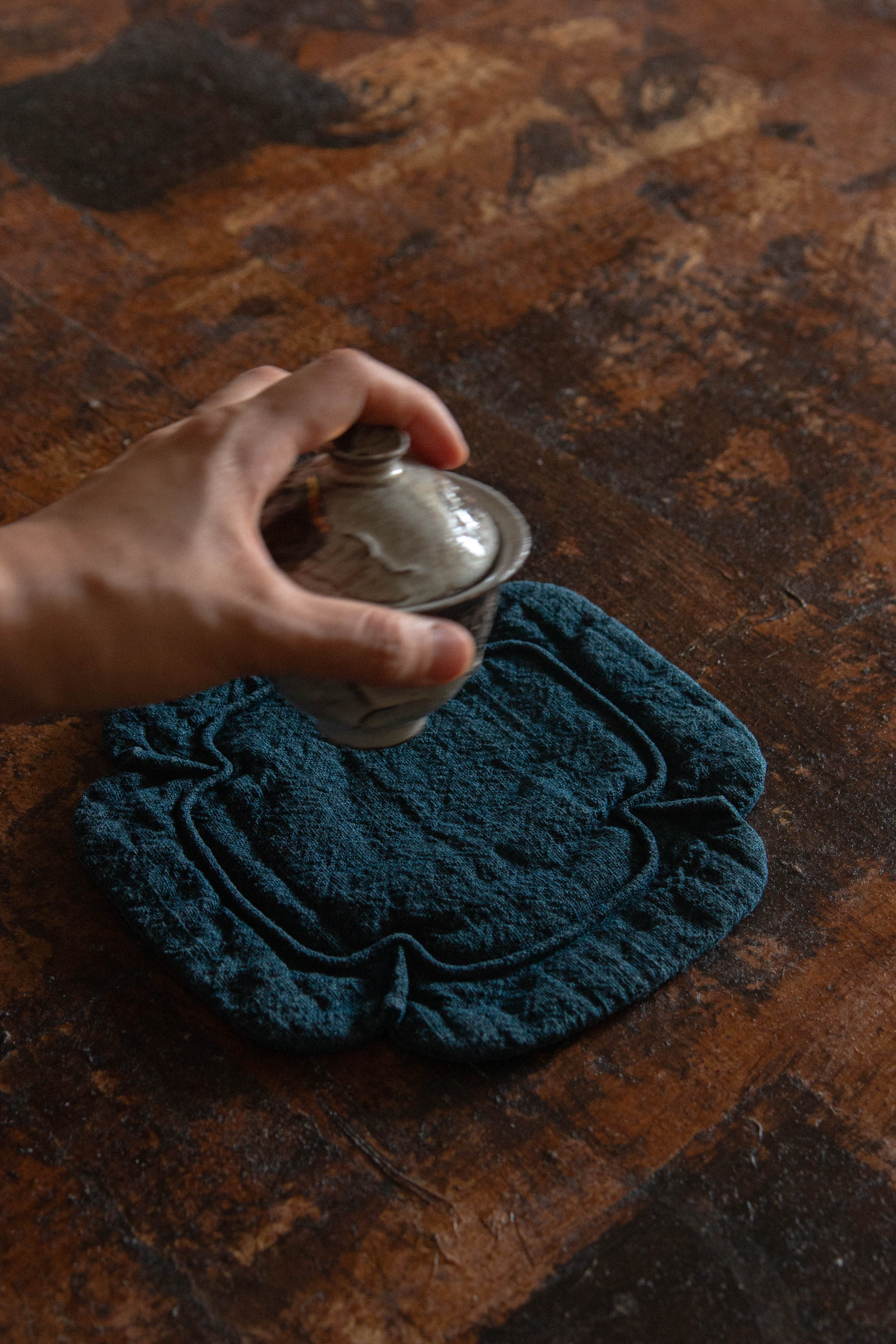 Wen Zi | Cloud Natural Indigo Dyed Coasters