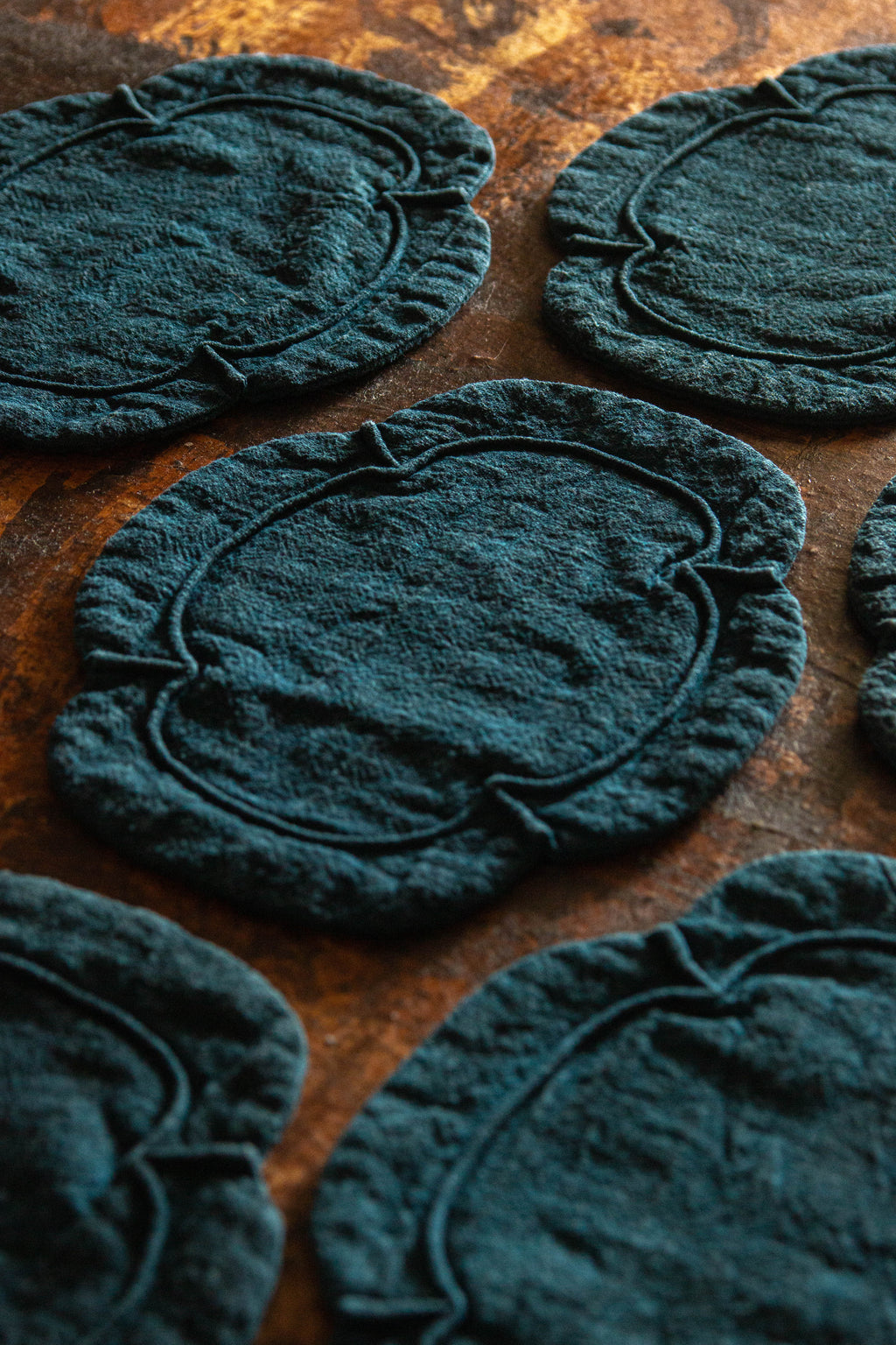 Wen Zi | Cloud Natural Indigo Dyed Placemats