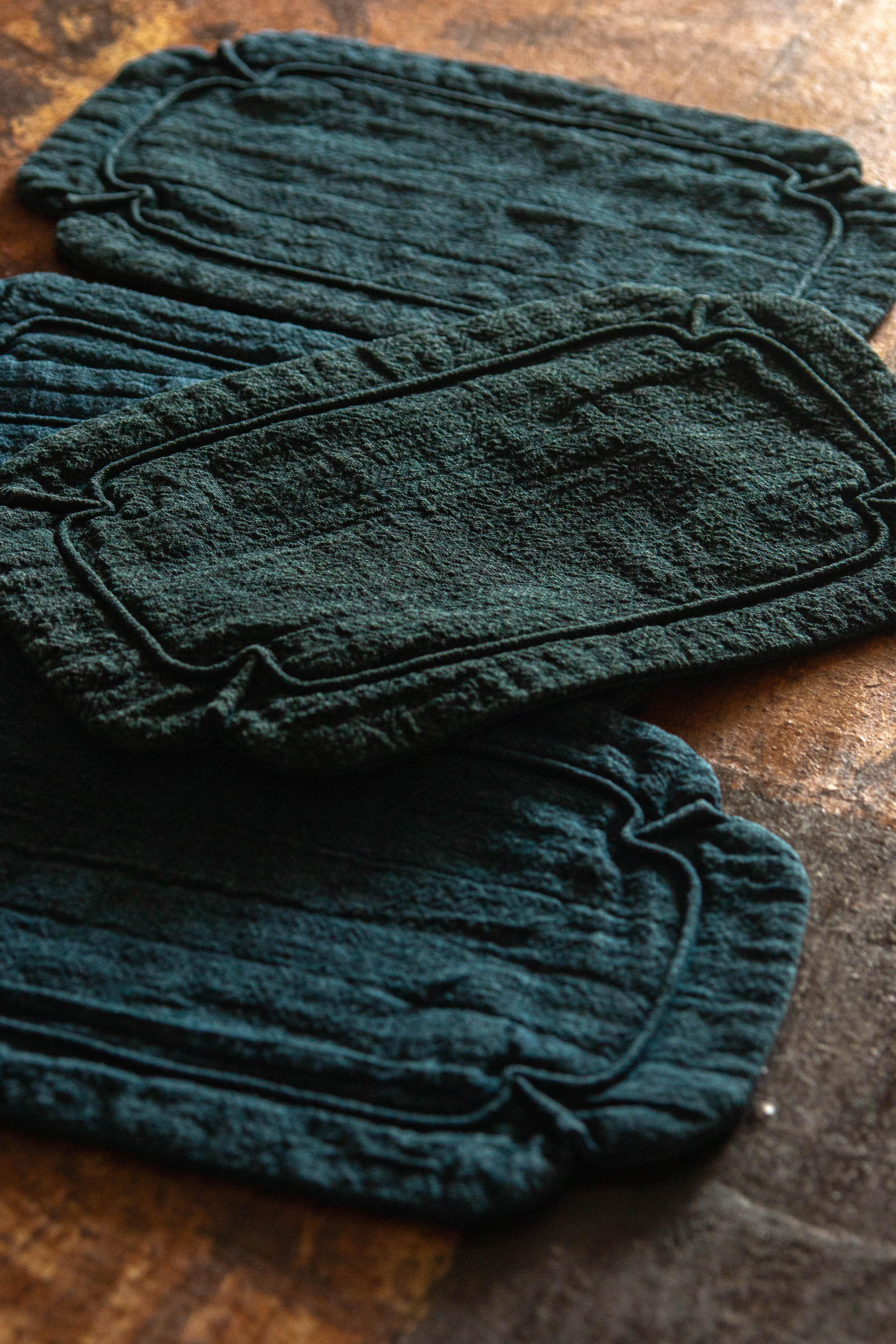 Wen Zi | Cloud Natural Indigo Dyed Placemats