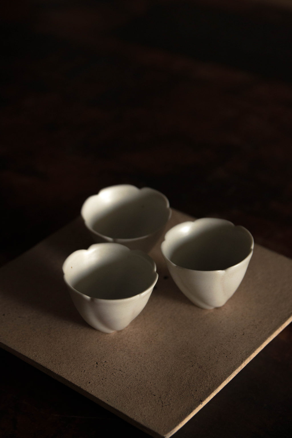 Two Potters | White Tulip Tea Cups