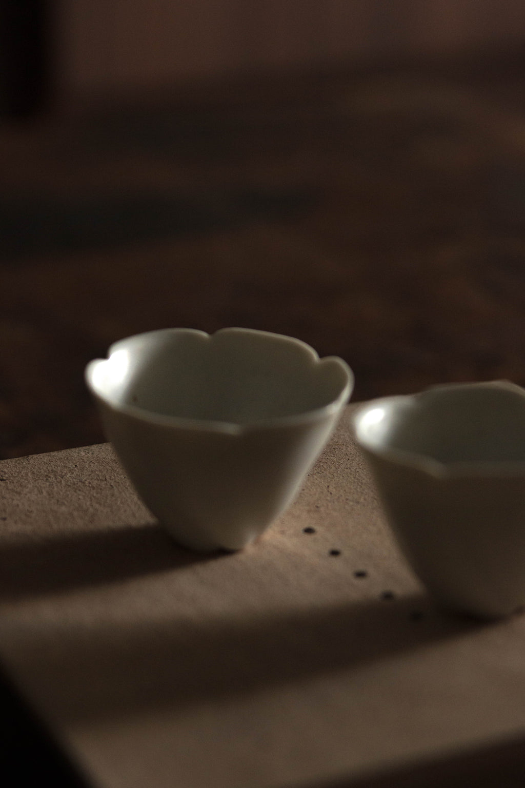Two Potters | White Tulip Tea Cups