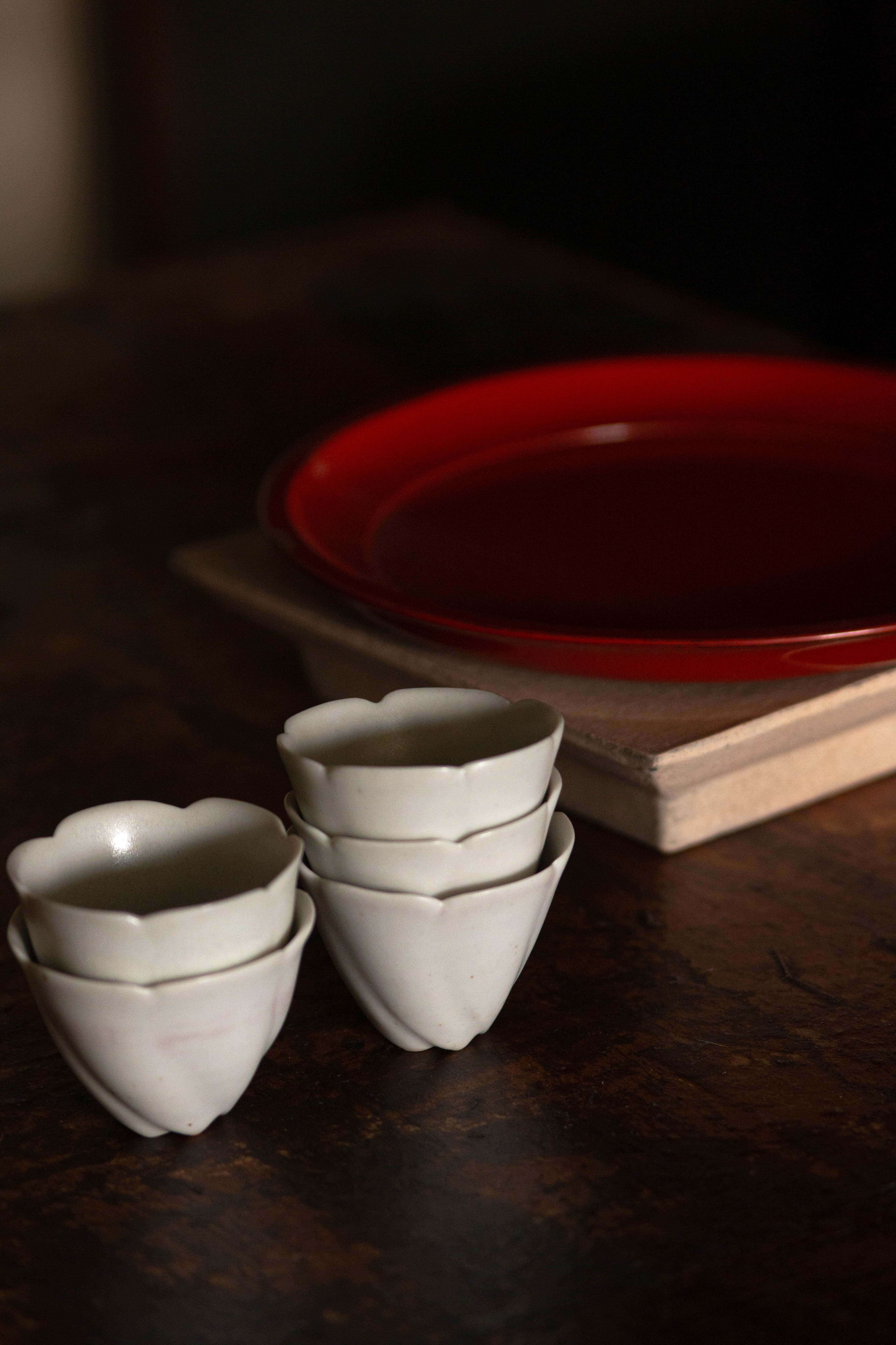 Two Potters | White Tulip Tea Cups