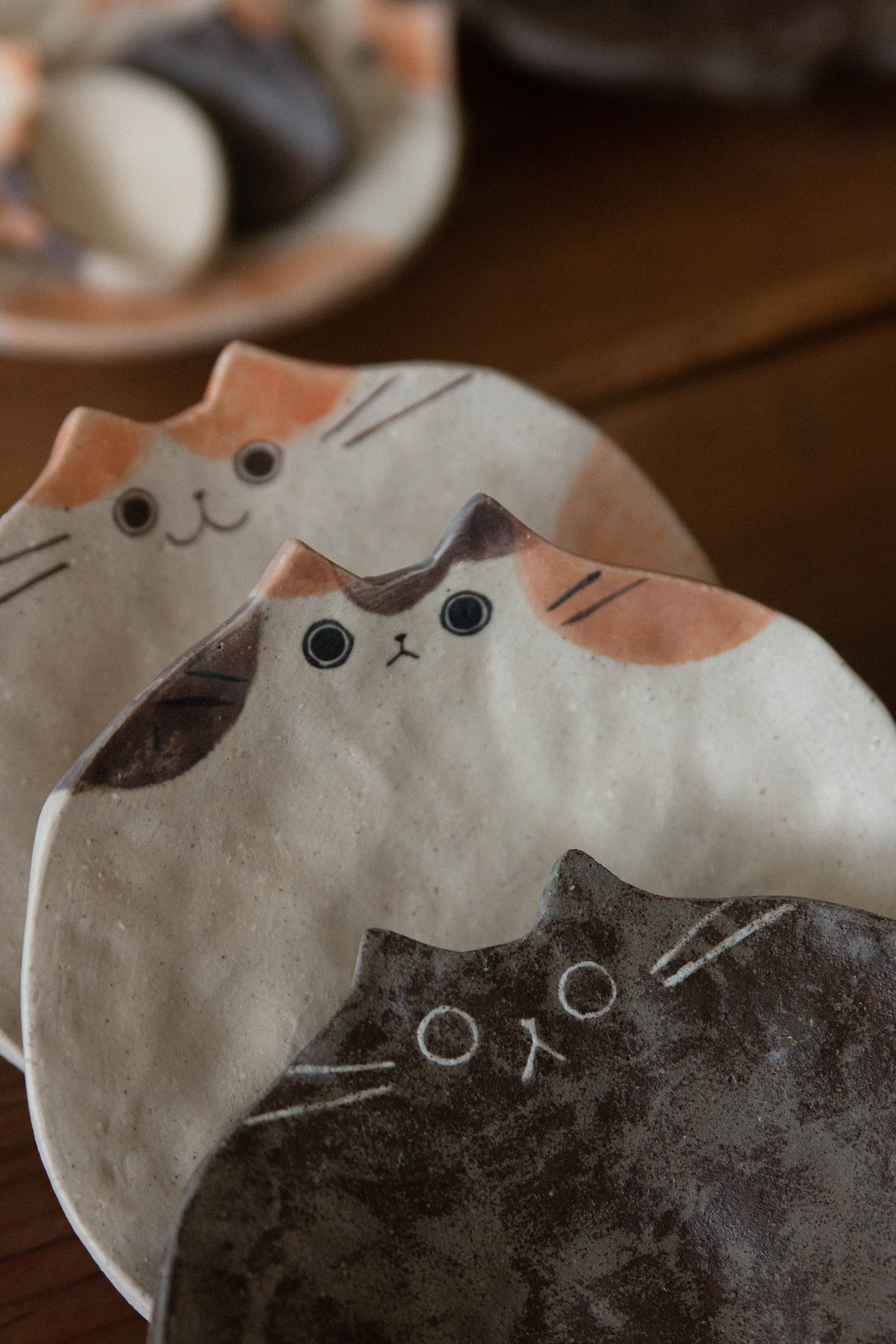 Mumin Pottery | Cat Plates