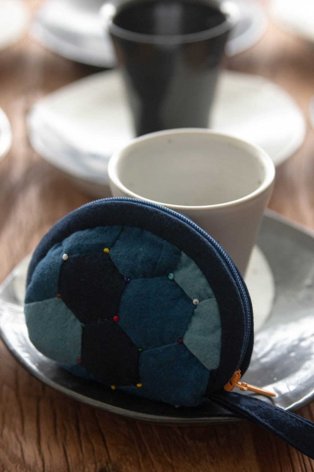 Qi Mei | Hand-Quilted Patchwork Pouch