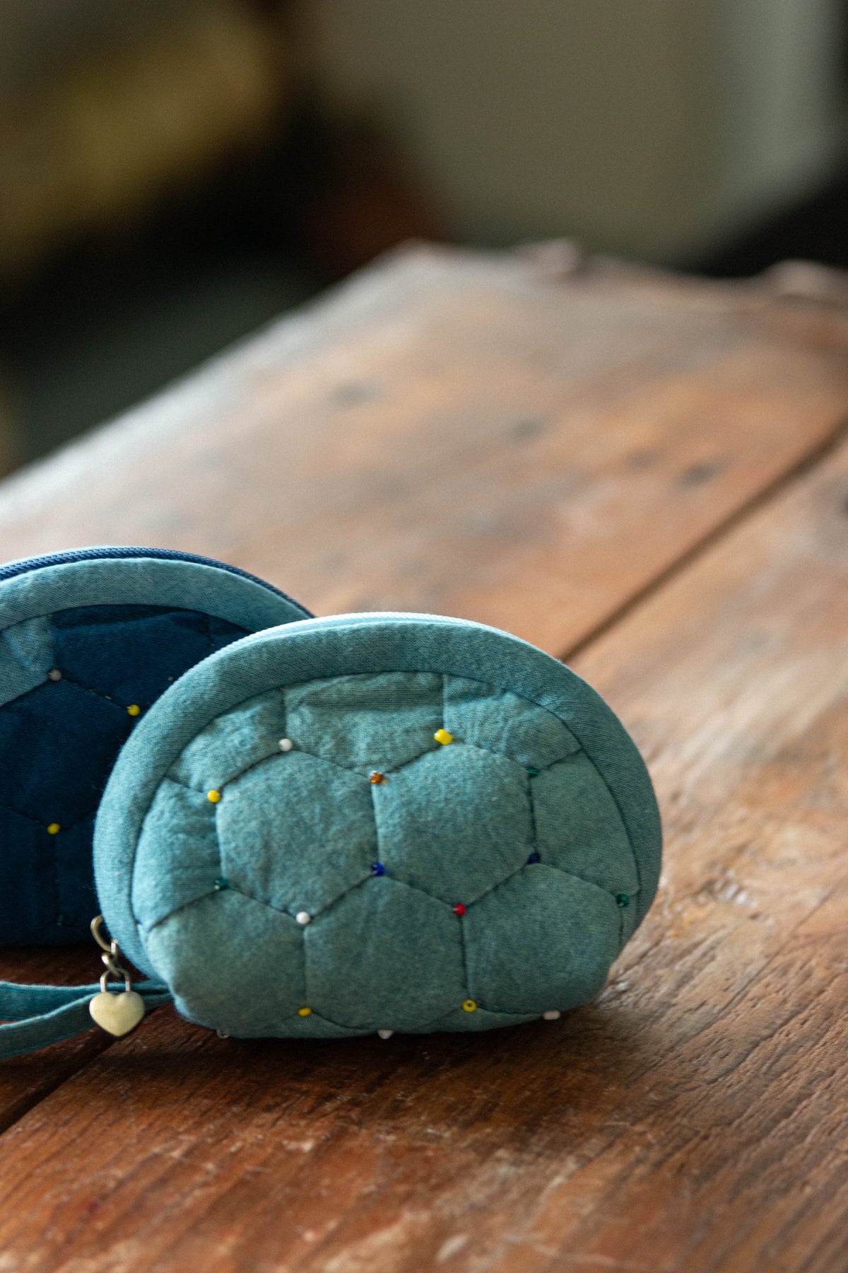 Qi Mei | Hand-Quilted Patchwork Pouch