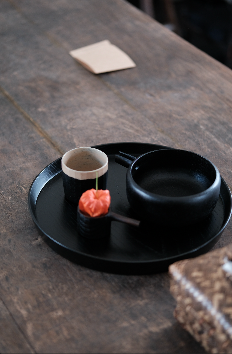 BACKORDER | Chestnut Round Tray