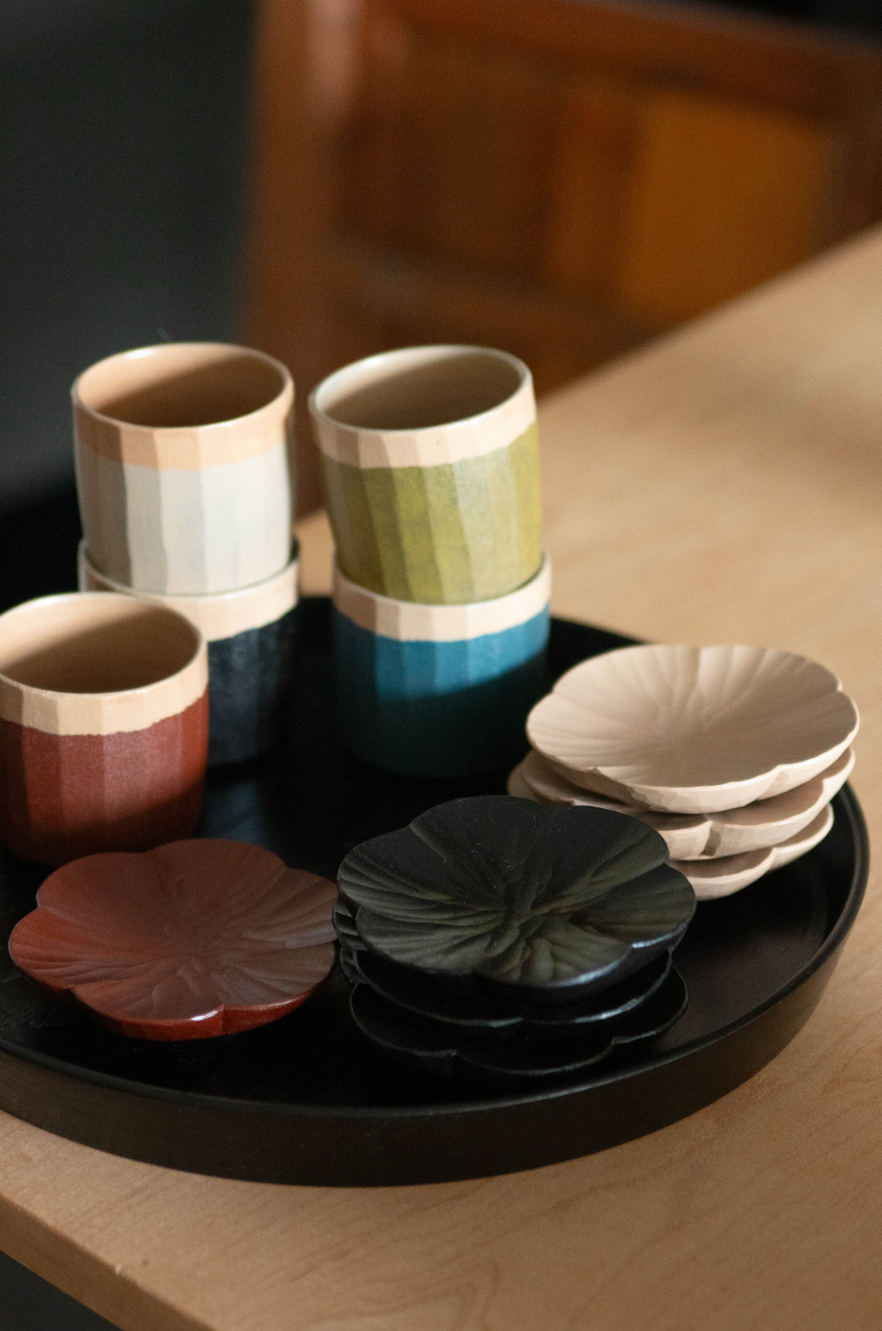 BACKORDER | Chestnut Round Tray